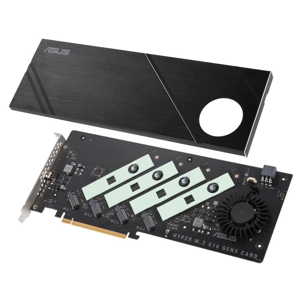ASUS Hyper PCIe 5.0 x16 Gen5 4 x M.2 Interface Expansion Card - Image 4