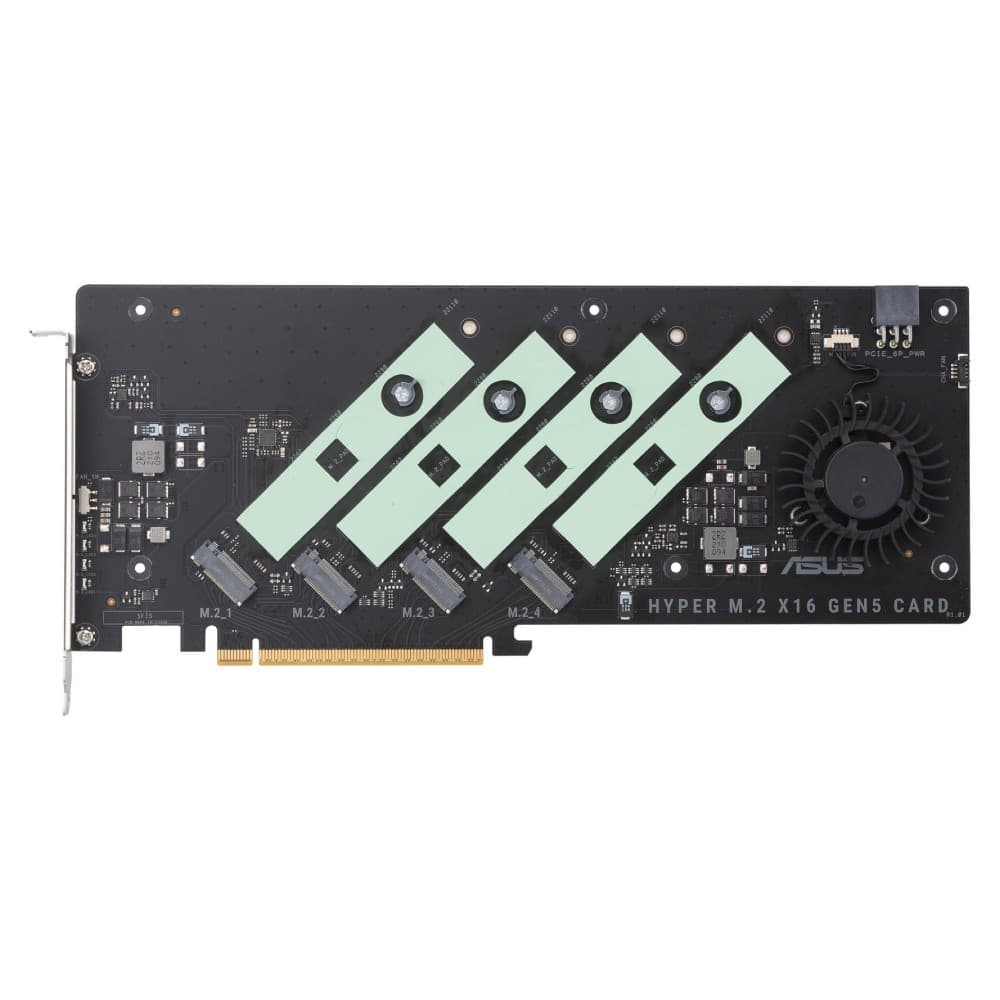 ASUS Hyper PCIe 5.0 x16 Gen5 4 x M.2 Interface Expansion Card - Image 6