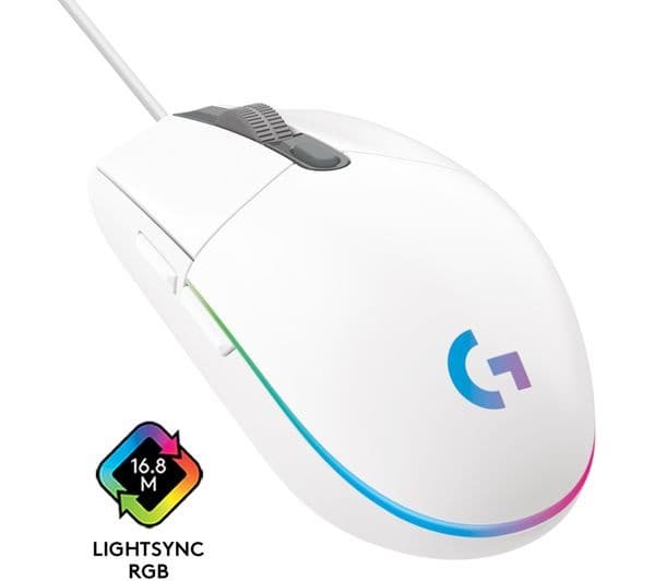 Logitech G203 Lightsync Mouse White - Image 4