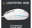 Logitech G203 Lightsync Mouse White thumbnail 5