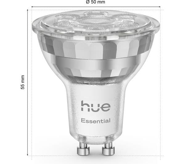 Philips Hue Essential Colour GU10 Smart Bulb - Image 3