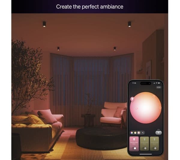Philips Hue Essential Colour GU10 Smart Bulb - Image 6