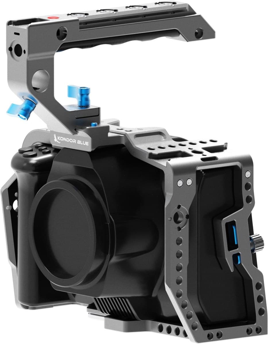 KB-BMPCC6KP Blackmagic Pocket 6K Pro Cage with Top Handle, Space Grey - Image 1