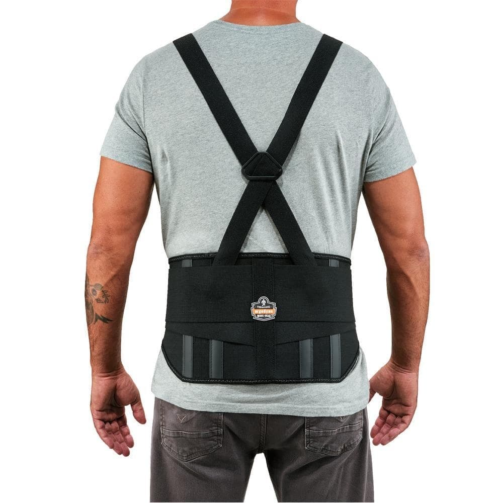 Ergodyne 11103 ProFlex 1600 Standard Elastic Back Support  Black - Medium