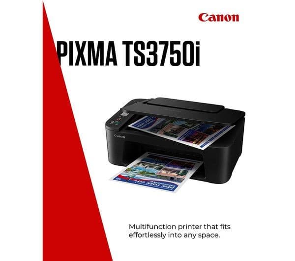 CANON PIXMA TS3750i A4 All-in-One Wireless Colour Inkjet Printer - Black (6671C008) - Image 5