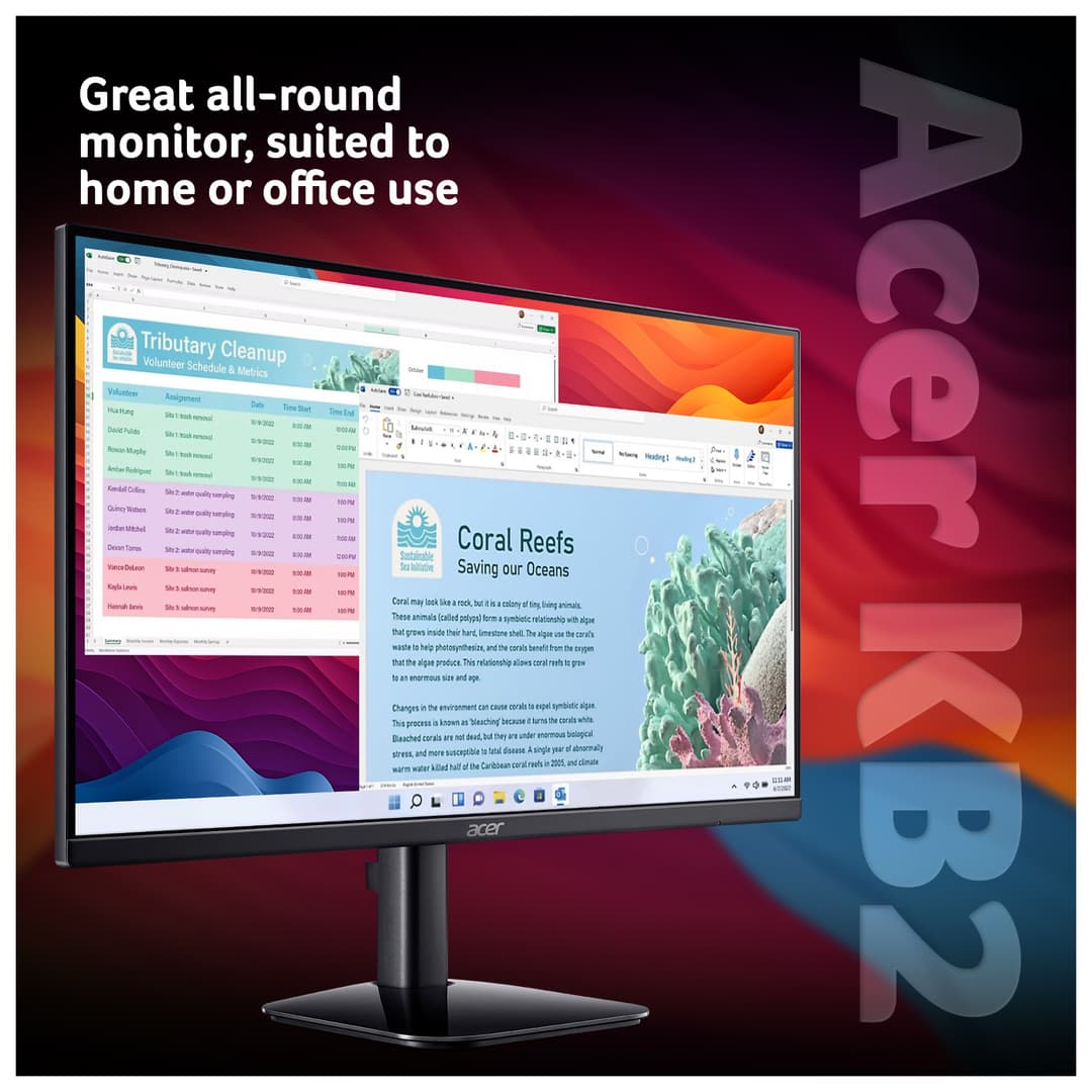 Acer KB272 P0bi 27" Full HD 144Hz VA FreeSync Monitor - Black - Image 2