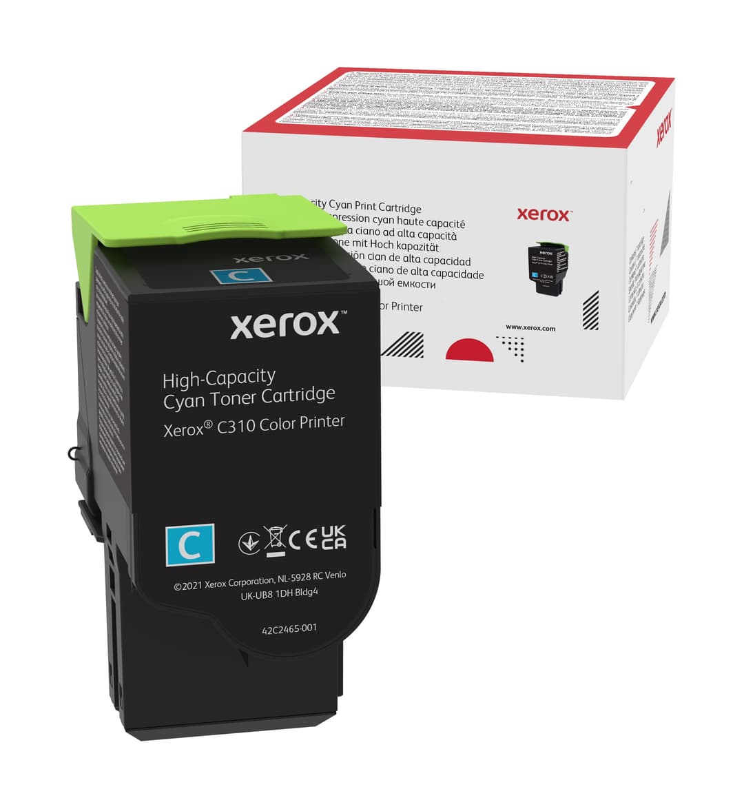 Xerox Genuine ® C310 Color Printer​/​C315 Color Multifunction Printer Cyan High capacity Toner Cartridge (5500 Pages) - 006R04365 - Image 1