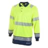 Beeswift High Visibility Two Tone Polo Shirt Long Sleeve Saturn Yellow