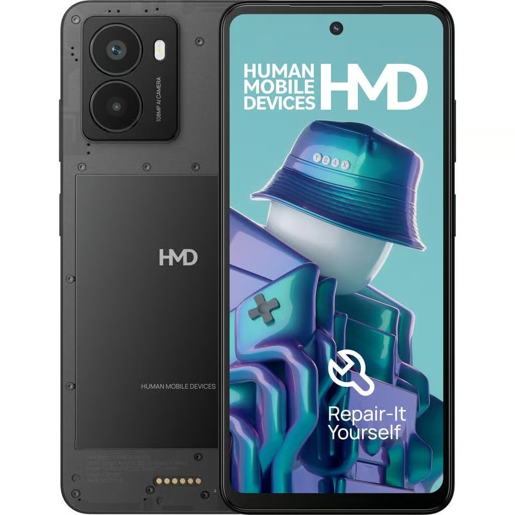 HMD Fusion X1 5G 6GB 128GB Dual SIM Smartphone - Black Blue