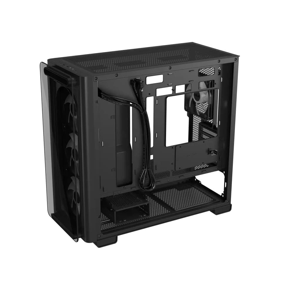 ASUS A23 PLUS RGB Tempered Glass Micro ATX Gaming Case - Black - Image 4