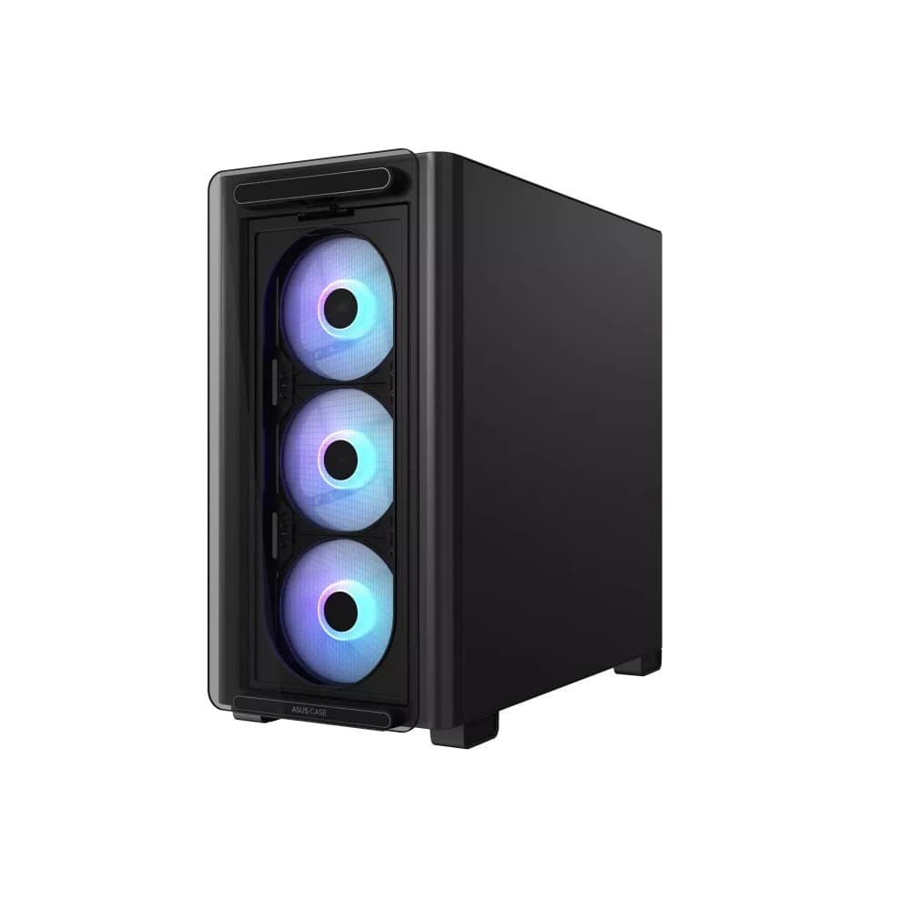ASUS A23 PLUS RGB Tempered Glass Micro ATX Gaming Case - Black - Image 6