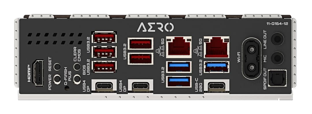 GIGABYTE X870E AERO X3D DARK WOOD Motherboard - Supports AMD Ryzen 9000 CPUs, 16+2+2 Phases Digital VRM, up to 9000Hz DDR5 (OC), 2xPCIe 5.0 + 2xPCIe 4.0, Wi-Fi 7, 5GbE LAN, USB 4 - Image 6