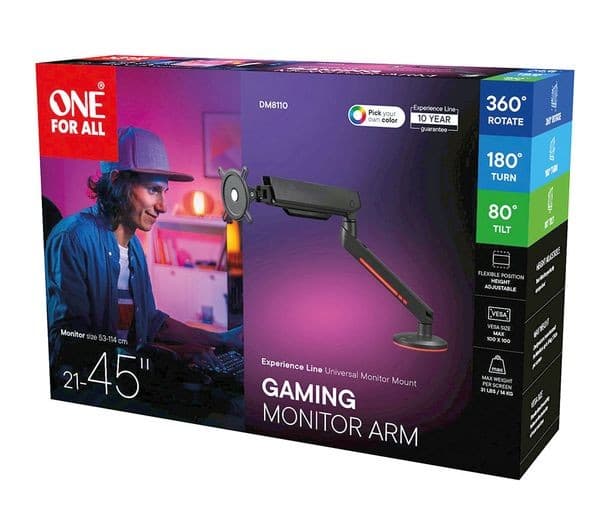 ONE FOR ALL DM8110 Monitor Desk Mount Anthracite Black - Image 7