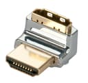 Lindy CROMO HDMI Male to HDMI Female 90 Degree Right Angle Adapter - Up thumbnail 2