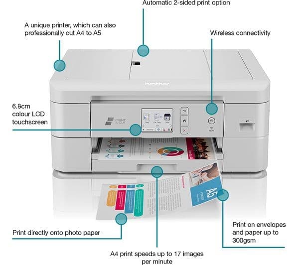 BROTHER DCP-J1800DW All-in-One Wireless Inkjet Printer - Image 2