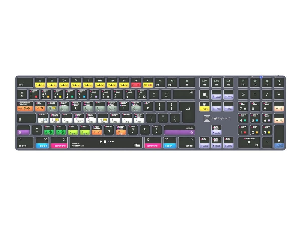 Logic Keyboards Ableton Live TITAN Keyboard Titanium Grey
