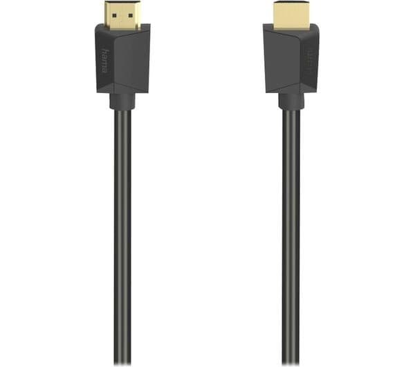 Hama High-Speed HDMI Cable with Ethernet, 4K, Plug - Plug, Black - 5m - Image 1