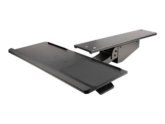 StarTech.com Under Desk Keyboard Tray, Full Motion & Height Adjustable Keyboard and Mouse Tray, 10" x 26" Platform, Ergonomic Sliding Computer Keyboard Holder with Mouse Pad & Wrist Rest - Desk Mount Keyboard Tray - keyboard/mouse tray - Image 1