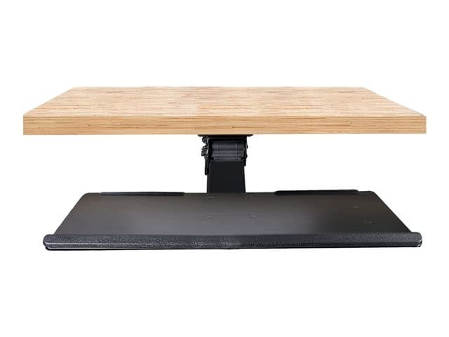 StarTech.com Under Desk Keyboard Tray, Full Motion & Height Adjustable Keyboard and Mouse Tray, 10" x 26" Platform, Ergonomic Sliding Computer Keyboard Holder with Mouse Pad & Wrist Rest - Desk Mount Keyboard Tray - keyboard/mouse tray - Image 2