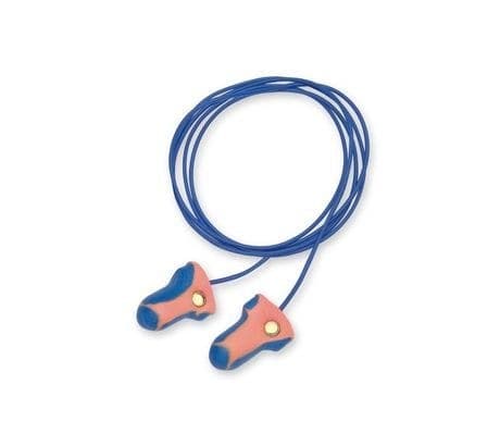 Howard Leight LT-30 Laser Trak Polycord and Single-Use Detectable Foam Earplugs Box, 100 Pair