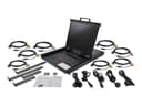 StarTech.com 8 Port Rackmount KVM Console with 6ft Cables, Integrated KVM Switch with 19" LCD Monitor, Fully Featured 1U LCD KVM Drawer- OSD KVM, Durable 50,000 MTBF, USB + VGA Support - 19in. LCD KVM Console (RKCONS1908K) - KVM console - 19" thumbnail 5
