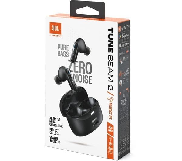 JBL Tune Beam 2 True Wireless Noise-Cancelling Earbuds - Black - Image 10