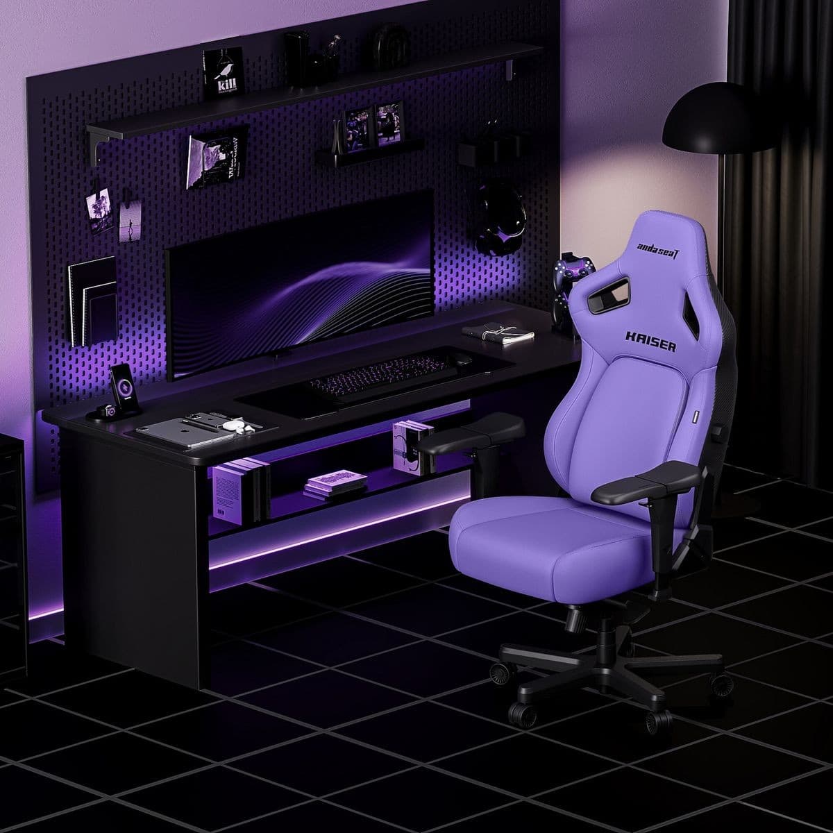 Anda seat Kaiser 4 Large Ergo Office Gaming Chair - Purple