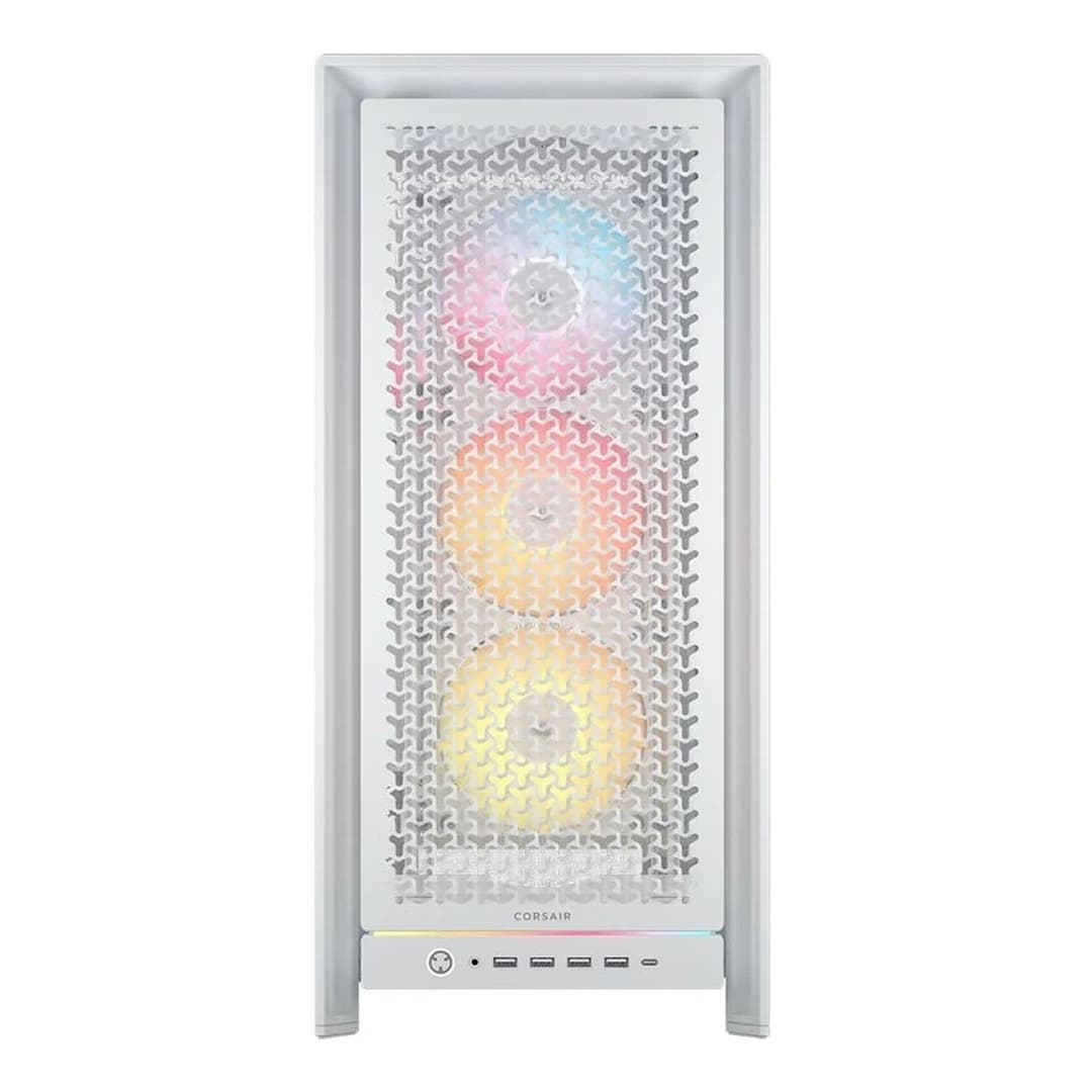 Corsair FRAME 5000D RS ARGB Tempered Glass Mid Tower Gaming PC Case - White - Image 2