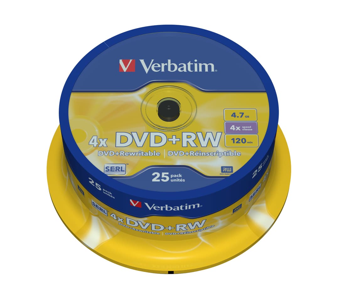 Verbatim DVD+RW Matt Silver 4.7 GB 25 pc(s) - Image 1