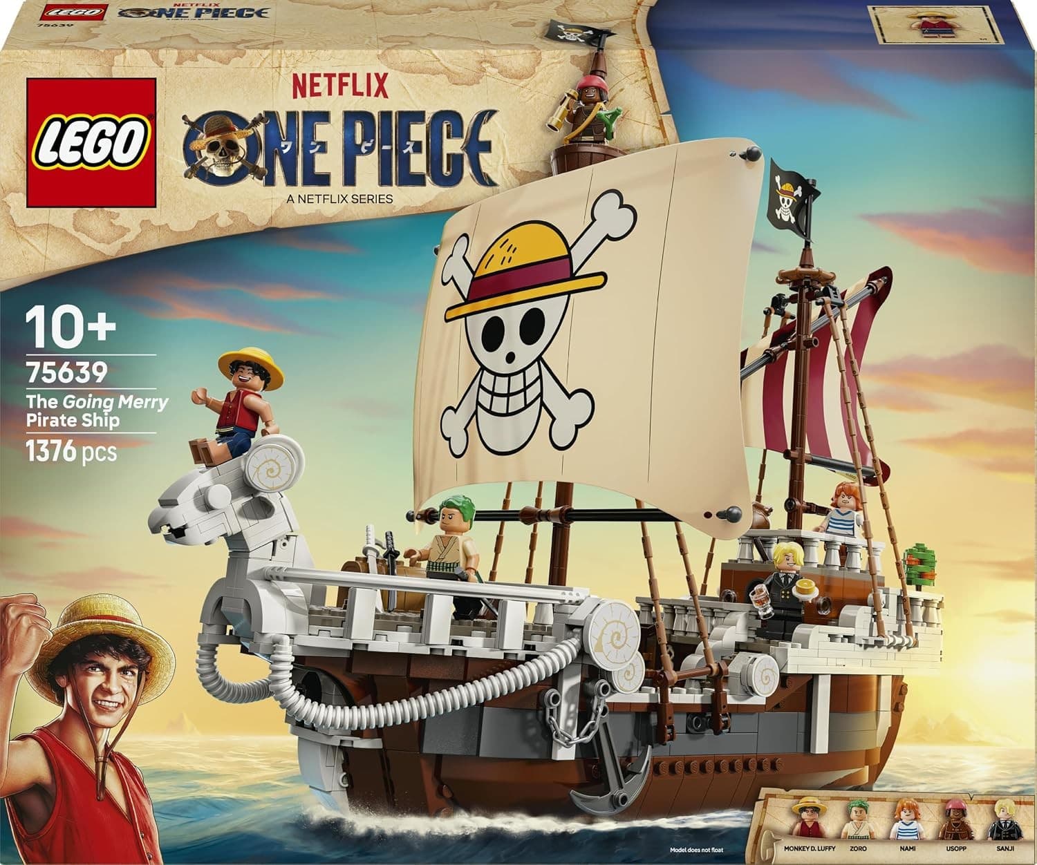 LEGO One Piece The Going Merry Pirate Ship 75639 Building Set