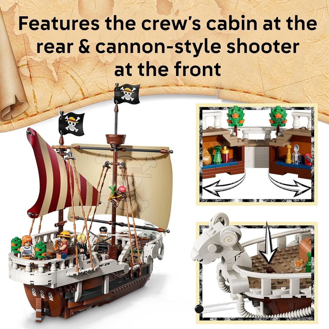 LEGO One Piece The Going Merry Pirate Ship 75639 Building Set - Image 3
