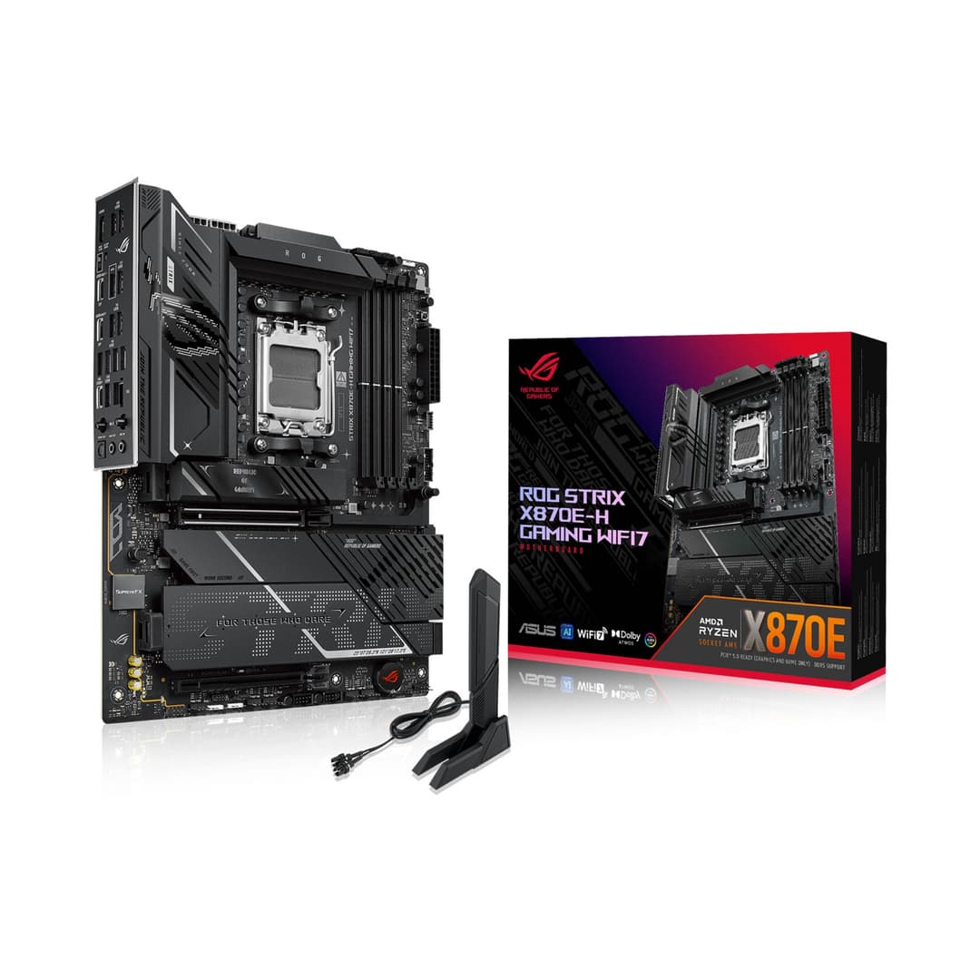 ASUS ROG Strix X870E-H Gaming WIFI7 AMD ATX Socket AM5 Motherboard - Image 1
