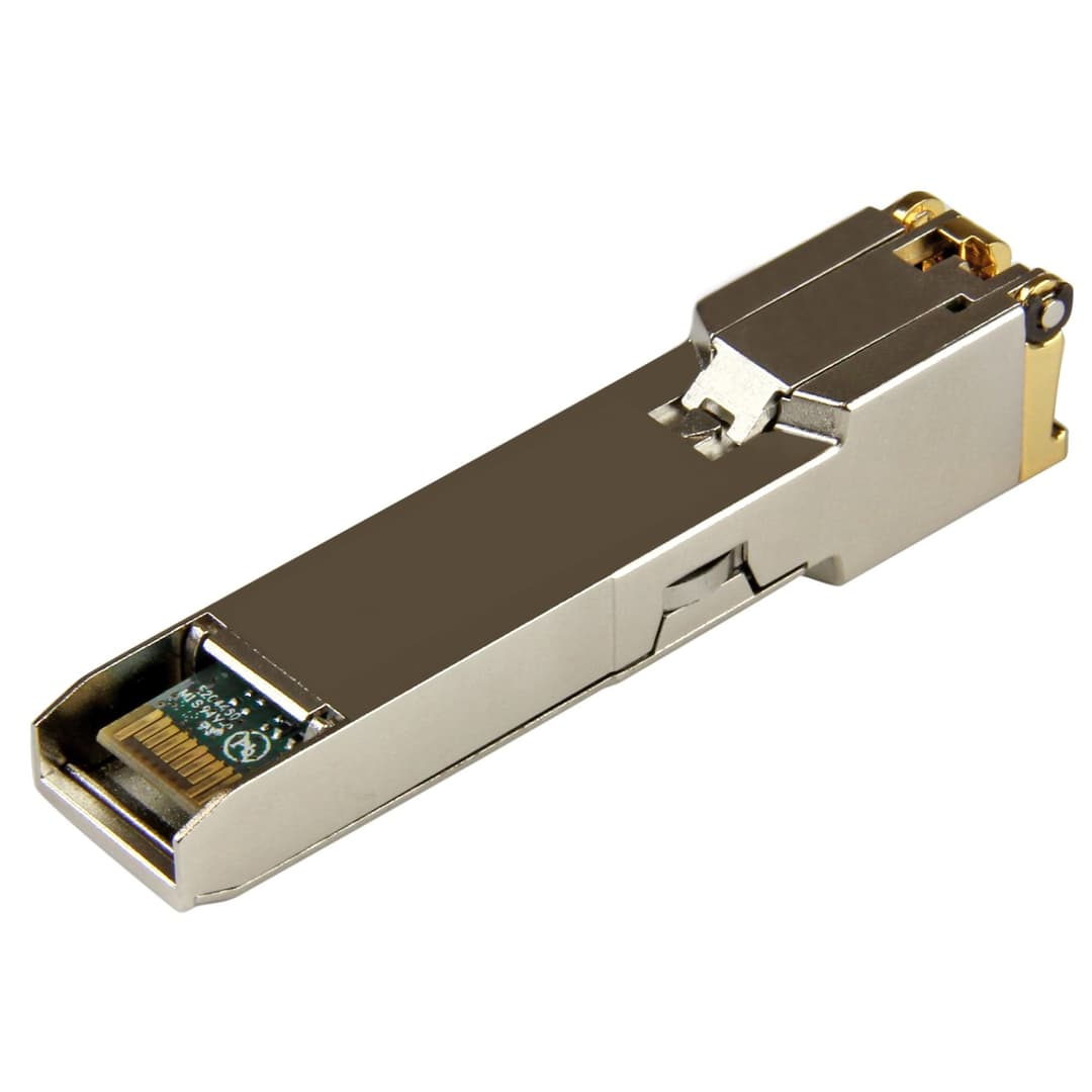 StarTech.com Cisco GLC-T Compatible SFP Transceiver Module - 1000BASE-T~Cisco GLC-T Compatible SFP Module - 1000BASE-T - SFP to RJ45 Cat6/Cat5e - 1GE Gigabit Ethernet SFP - RJ-45 100m - Cisco Firepower, ASR920, IE2000 - Image 2