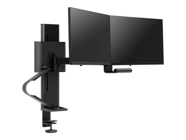 Ergotron TRACE mounting kit - Constant Force Technology - for 2 LCD displays - matte black - Image 1
