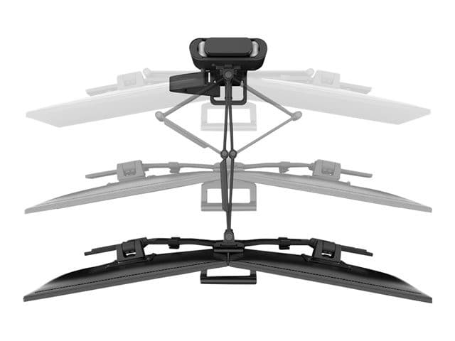 Ergotron TRACE mounting kit - Constant Force Technology - for 2 LCD displays - matte black - Image 4