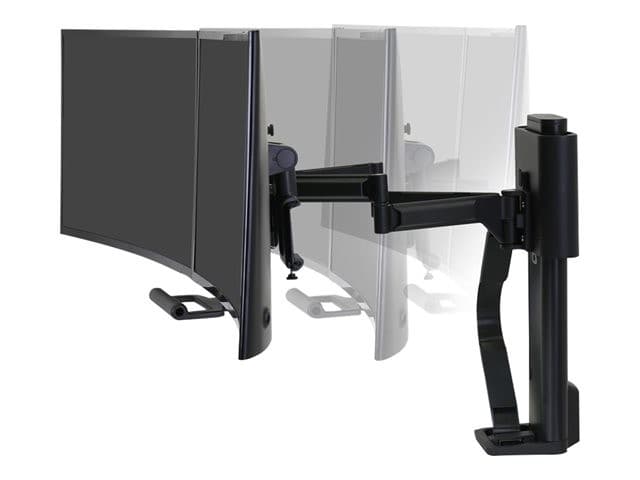 Ergotron TRACE mounting kit - Constant Force Technology - for 2 LCD displays - matte black - Image 5