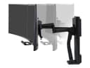 Ergotron TRACE mounting kit - Constant Force Technology - for 2 LCD displays - matte black thumbnail 5