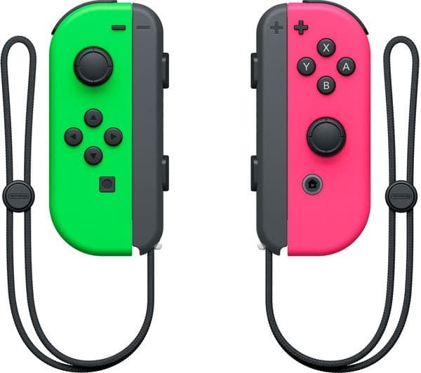 Nintendo Switch Joy-Con Wireless Controllers Neon Green and Neon Pink Pair - Image 1