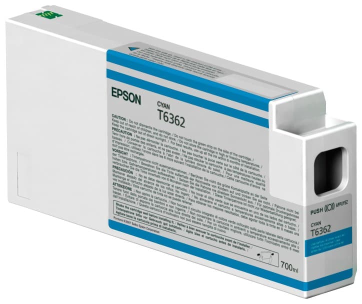 Epson T636200 UltraChrome HDR Ink Cartridge 700ml - Cyan - Image 1