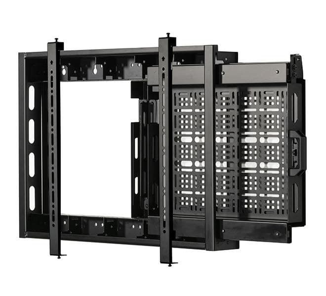 B-Tech BT7883/B Flat Screen Wall Mount with Slide-Out AV Storage Tray, 46-75", VESA 600 x 400, 70 kg, Black