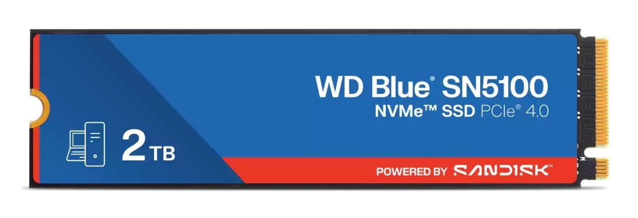 WD Blue SN5100 M.2 2280 PCIe 4.0 NVMe SSD 2TB