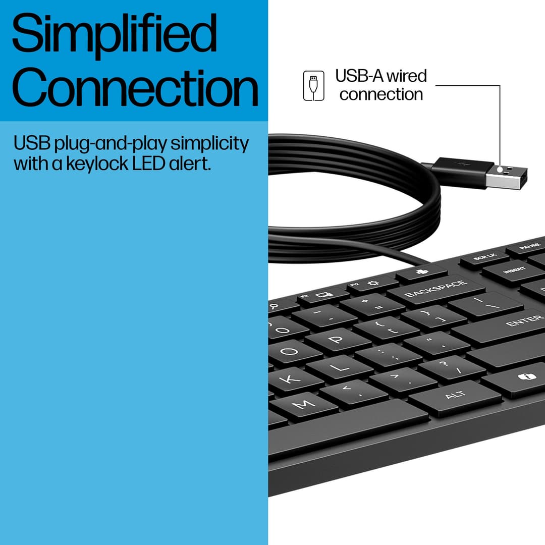 HP Wired Desktop 320K Keyboard - Image 4