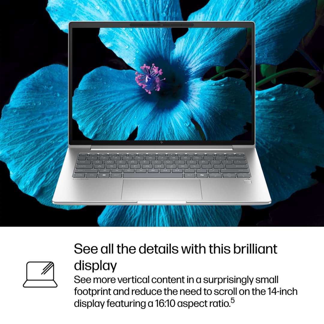 HP EliteBook 6 G1q 14" Notebook Next Gen AI PC Copilot+ PC Qualcomm Snapdragon X1-26-100 14" WUXGA 16GB RAM 512GB SSD Windows 11 Pro - Image 8