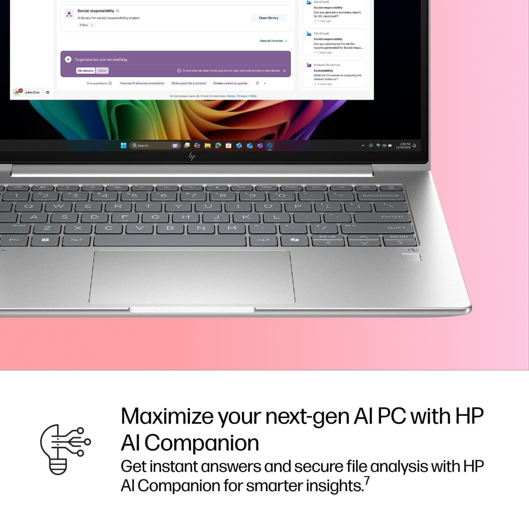 HP EliteBook 6 G1q 14" Notebook Next Gen AI PC Copilot+ PC Qualcomm Snapdragon X1-26-100 14" WUXGA 16GB RAM 512GB SSD Windows 11 Pro - Image 9