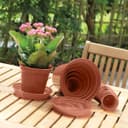 Whitefurze Saucer Set for 3/4 inches Pot - Terracotta thumbnail 1