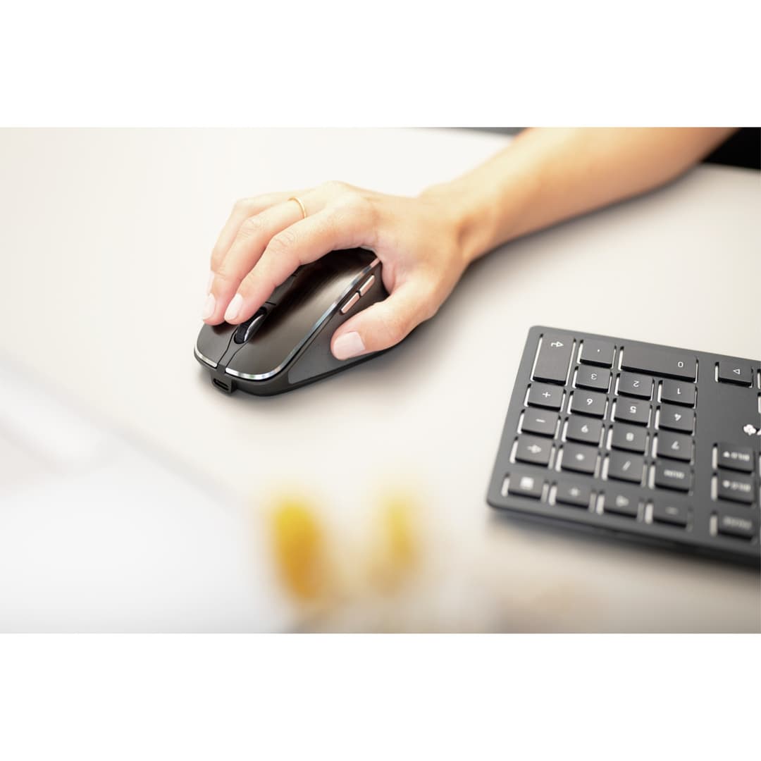 Cherry DW 9500 Slim 3000 DPI Wireless Keyboard & Mouse Set - Black - Image 6