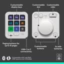 Logitech MX Creative Console Programmable Keypad - Pale Grey thumbnail 8