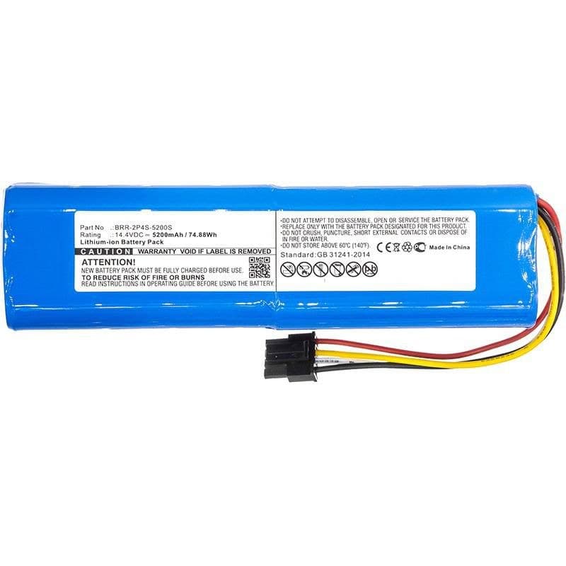 CoreParts MBXVAC-BA0133 Replacement Battery for Xiaomi Mi/Mijia Robot and Roborock S50 Vacuums, 14.4V 5200mAh Li-ion