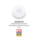 TP-Link Omada AX3600 Wireless Dual Band Multi-Gigabit Ceiling Mount Access Point thumbnail 5