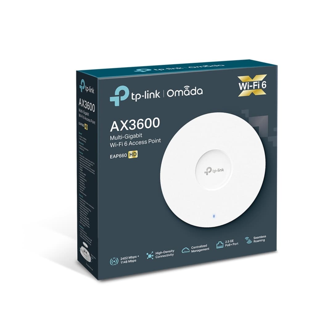 TP-Link Omada AX3600 Wireless Dual Band Multi-Gigabit Ceiling Mount Access Point - Image 6